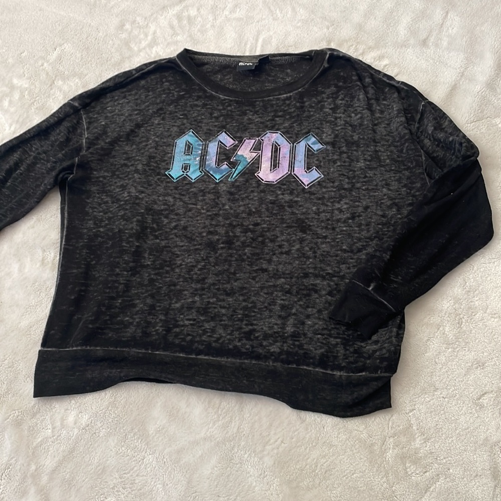 Dark Gray Pseudo-Vintage AC/DC Long Sleeve size XS - Picture 8 of 11